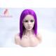 Popular Cuticle Aligned Purple Human Hair Lace Front Wig 12-26 Inch