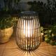 Portable Rattan Garden Solar Lights IP65 Water Resistant For Outdoor