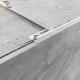 External Corner Straight Edge Metal Tile Trims L Shape Matt Silver Aluminum