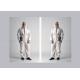 Hospital Lightweight Disposable Coveralls Strong Permeability With Front Zipper