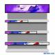 Wall Mounted Stretched Bar LCD Display Screen LCD BOE Panel Rack Display