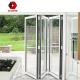 Bi Fold Aluminium Folding Door Waterproof Glass Option Customized