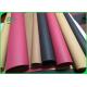 Red Black Color Waterproof Kraft Paper Fabric Roll For Storage Bag 150cm Width