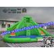 CE / UI Green Bouncy Inflatable Slide Water Jumper With Swimming Pool