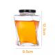 Vodka Storage Glass Jar with 330ml Capacity and Metal Cover