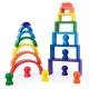 Baby Wooden Montessori Rainbow Building Blocks Educational