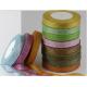 Bright Colors Glitter Wired Ribbon 196 Colors Choices Single Face Style
