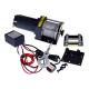 Single Line 2500 lbs Electric ATV Winch , Portable Cable Winch