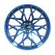 Brushed Blue Custom Forged Wheels Aluminum Alloy 19 Inch Audi Rims
