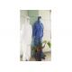 Blue Color Hospital Protective Clothing / Disposable Protective Suit Anti Pollution