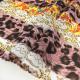 Woven Color Polyester Chiffon Printed Fabric Leopard For Dress