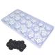 Polycarbonate Plastic Flower Shaped Chocolate Molds Reusable Stocked