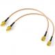 Copper WiFi Radio Frequency Antennas Extension Cable RP-SMA Male To Female
