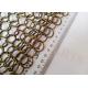 Stainless Steel 20mm Ring Mesh Curtain Hanging Bronze Color For Interior Partitions
