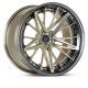 Multi Spokes Alu Alloy 3 Piece Forged Rims Golden Black