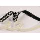 Black And White Woven Trims Braided Belt Costume Home Decor Embellishment