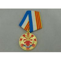 Die Casting Zinc Alloy Custom Medal Awards With Soft Enamel Gold Plating