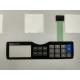 High Lifespan Membrane Keyboard Switches With Emboss Key PET Overlay And 3M Adhesive