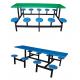 fiberglass or FRP dining table with round stool