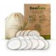 Antibacterial Makeup Eraser Towel Pads Natural Bamboo Organic Cotton