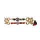 Magnetic Love Heart Charm Chain Link Bracelet Set Valentine'S Day Gift