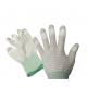 PU Top Coated Striped Static Proof Gloves Fingertip Carbon Knitted EN388 4121 Standard