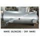 High quality-marine boiler exhaust pipe muffler, spark extinguishing muffler VTJZ-200A