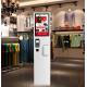 High Brightness Digital Signage Totem , 22 Inch Touch Screen Kiosk Self Service Machine