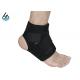 Black Compression Neoprene Ankle Wrap / Ankle Brace Support Stabilizer