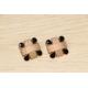 Epoxy Decorative Clothing Buttons Rose Gold OEKO TEX 100 Approved