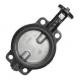 Wafer Style Stainless Steel Disc Butterfly Valve with Epoxy-Coated Ductile Iron Body