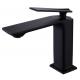 Modern Style Single Hole Black Copper Hot and Cold Water Mixer Faucet for Sink Faucet