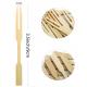 Mini Disposable Bamboo Party Forks Cocktail Appetizer for Fruit Double Prong