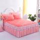 Non-Toxic Double Lace Bed Skirt Set with Bed Sheets Pillow Case and Protective Cover