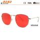 Newest Style 2018 Fashionable red  metal Sunglasses with UV 400 Protection Lens