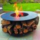 Multifunctional Garden Furniture Round Metal Wood Burning Log Fire Pit