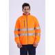 360gsm Cold Weather Workwear OEM Hi Vis Work Jacket With Flap