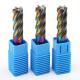 Custom Flat End Mill 3F 5F Colorful Milling Cutter DLC Aluminium Stainless Steel