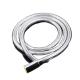 Stainless Steel Double Lock Shower Hose with Brass Nut 80-200cm Length and Chrome Build