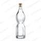 Unique Design Glass Liquor Bottle with Hexagonal Prism Shape and Customized Design