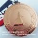 Bronze Engraved Metal V neck ribbon medal, Customize your metal medals now