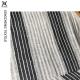 21S*21S Anti Pilling Linen Yarn Dyed Black Stripes Fabric Lady Dress Summer Suit Cloth