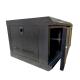 Durable Locking Network Rack Cabinet In Black Steel With Cable Management