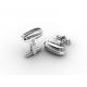 Tagor Jewelry Top Quality Trendy Classic Men's Gift 316L Stainless Steel Cuff Links ADC18