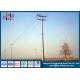 Waterproof Galvanised Steel Pole For Electrical Power Transmission And Distribution