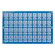 1.0mm Quick Turn Circuit Boards Blue Solder Mask PCB Rapid Prototype 6mil