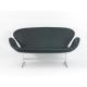 Arne Jacobsen Swan Modern Classic Sofa Leather Double Style 144 * 66 * 78.5cm