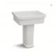Outdoor Laundry Ceramic Bathroom Wash Basin Sanitary Ware With Stand Column