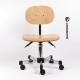 Light Yellow Plywood Static Dissipative Chair With 3 Functions Adjustments