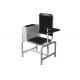 Black Manual Blood Donor Chair With Adjustable Armrest and Cabinet